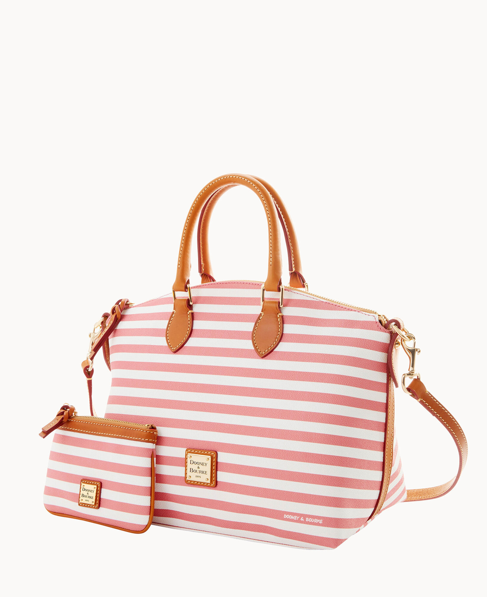 sullivan coated cotton large framed purse