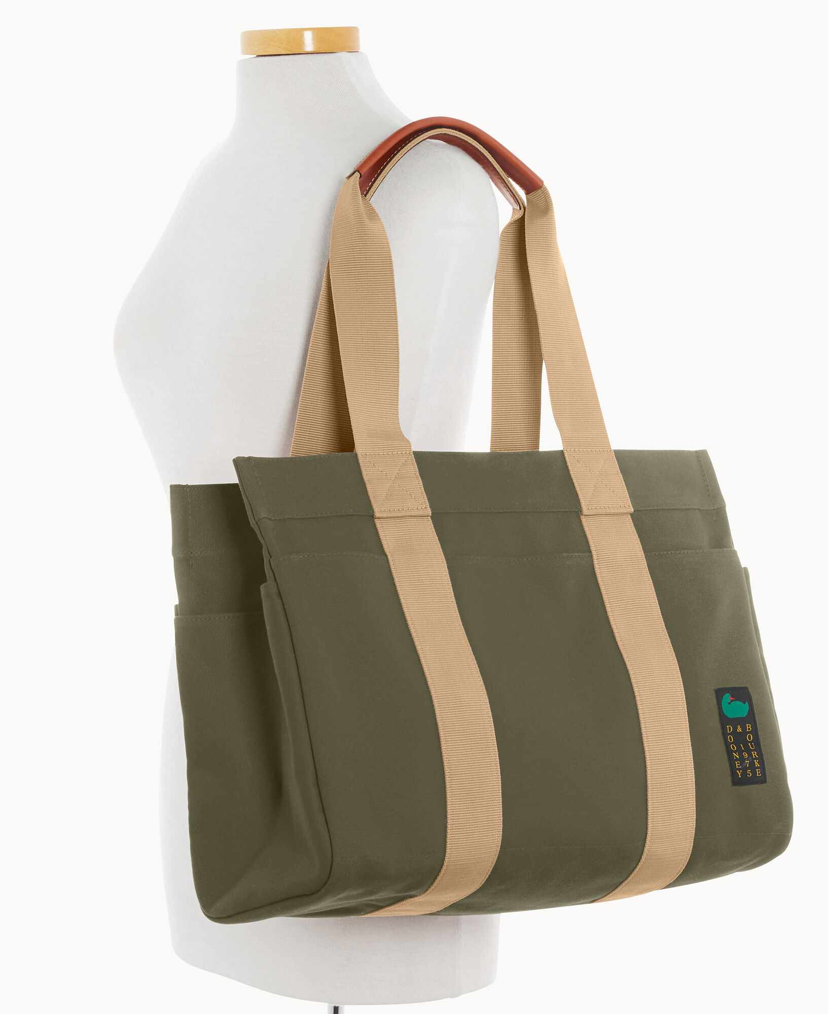 Dooney canvas tote top