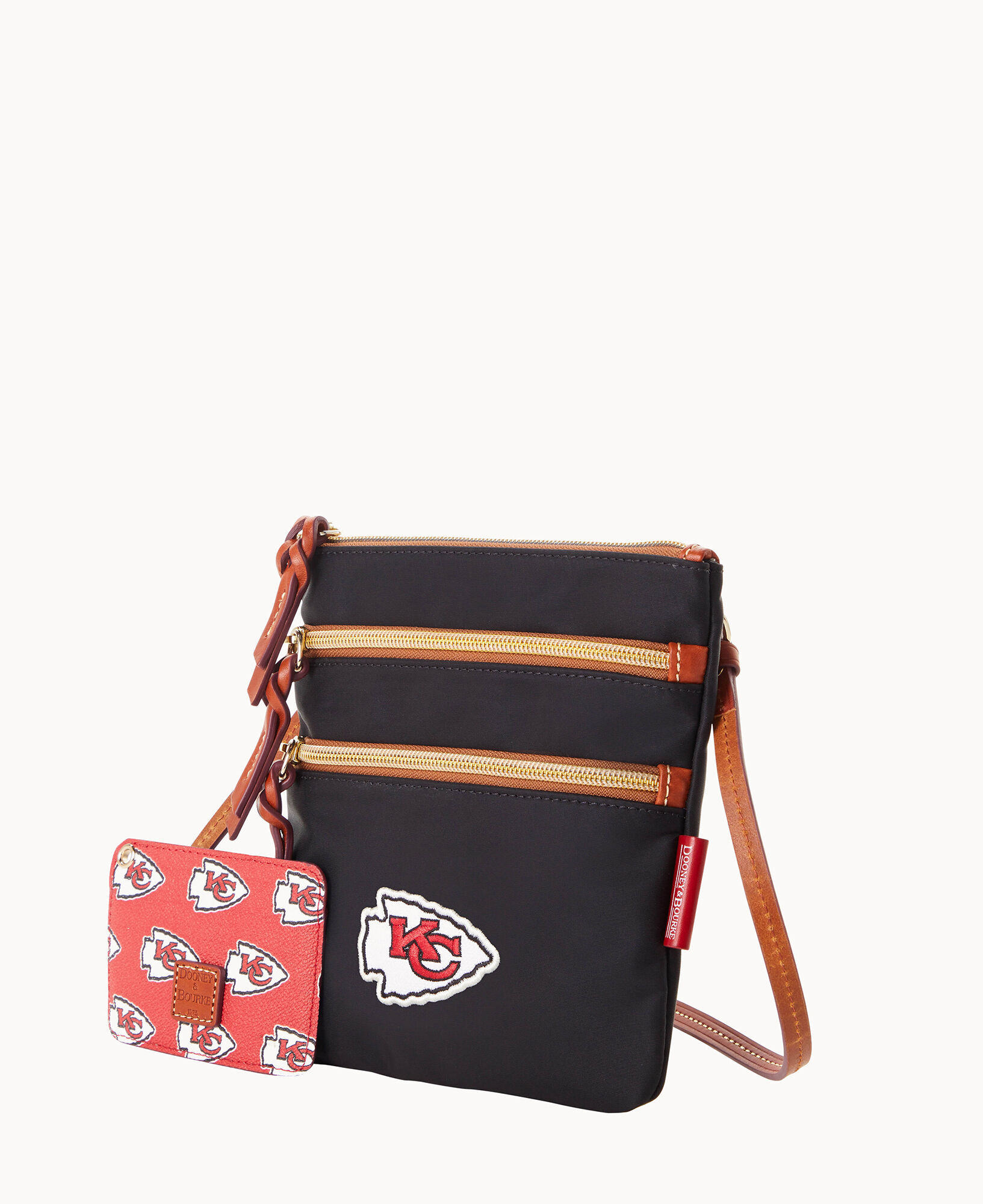 NFL Chiefs North South Triple Zip w ID holder