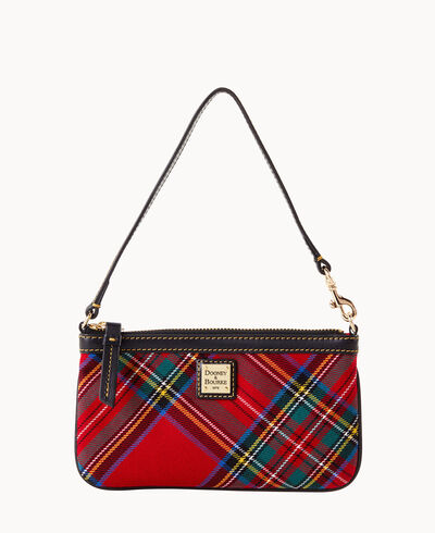 Tartan Large Slim Wristlet