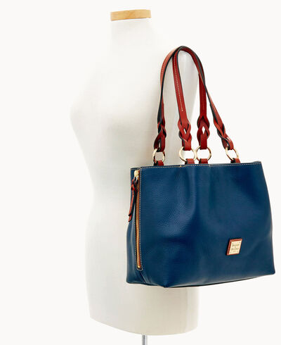 Pebble Grain Large Zip Barlow Small Coin Case