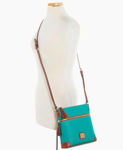 Pebble Grain Small Tassel Crossbody