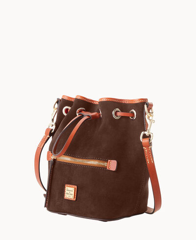 Suede Small Drawstring Crossbody