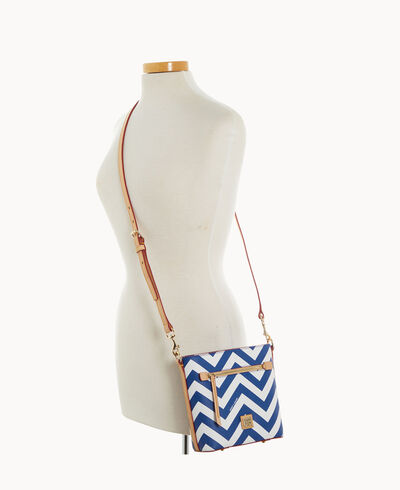 Chevron Small Zip Crossbody