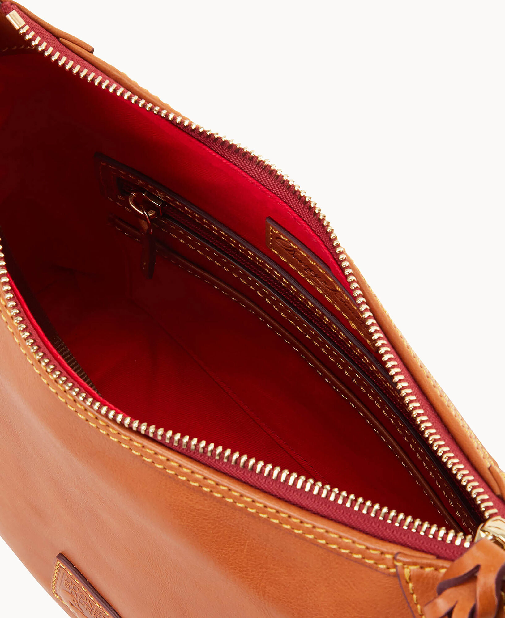 Dooney Bourke Women s Florentine Small Leather Hobo Bag in Red