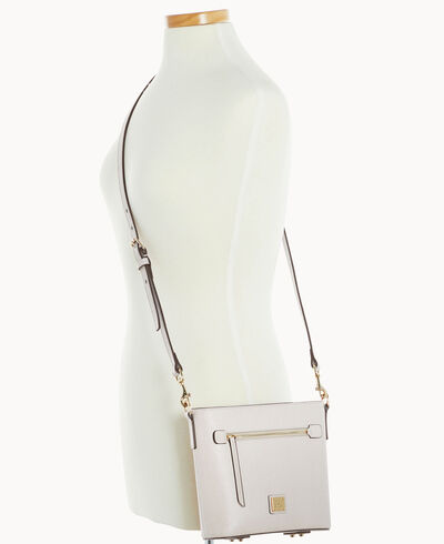 Saffiano Small Zip Crossbody