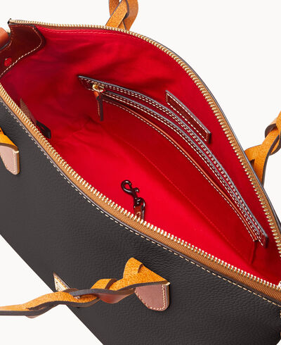 Pebble Grain Celeste Satchel