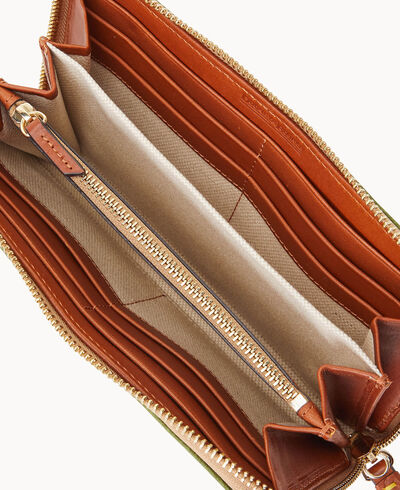 Monogram Large Zip Around Wristlet