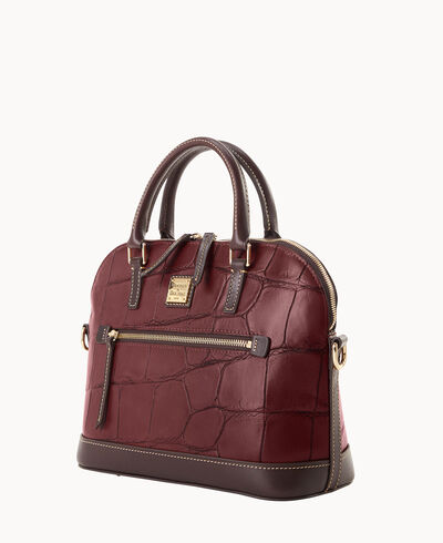 Denison Domed Zip Satchel