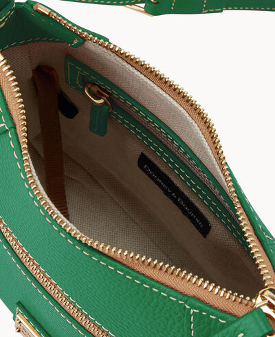 Lucca Leather Front Zip Crossbody