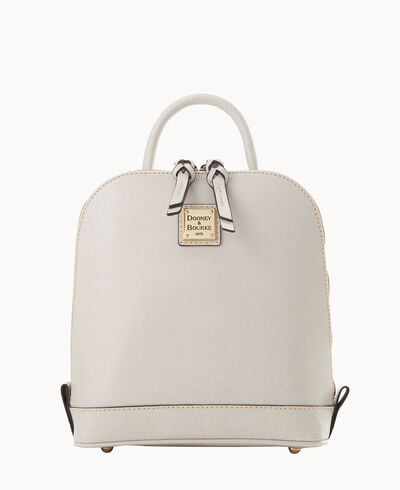 Saffiano Small Zip Pod Backpack