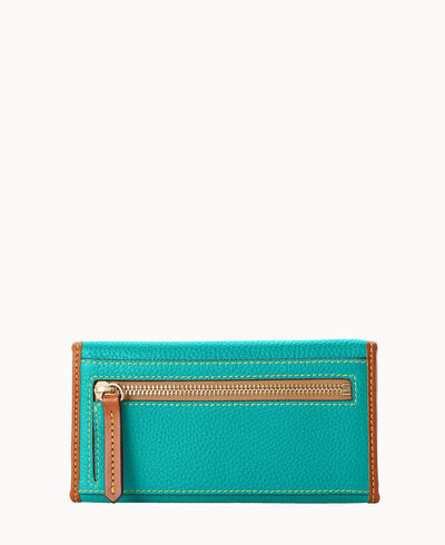 Pebble Grain Continental Clutch