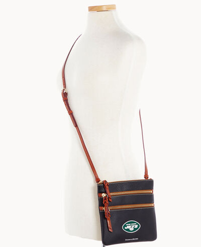 NFL Jets Triple Zip Crossbody