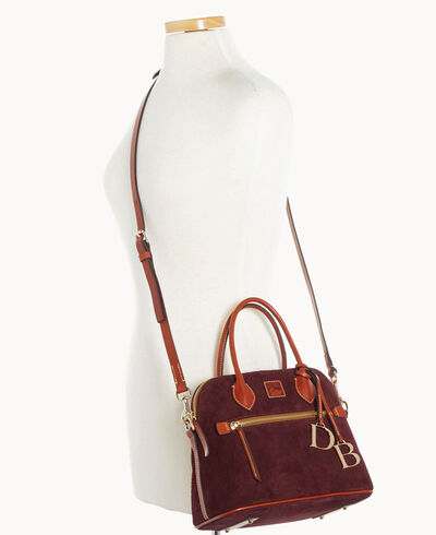 Suede Domed Satchel