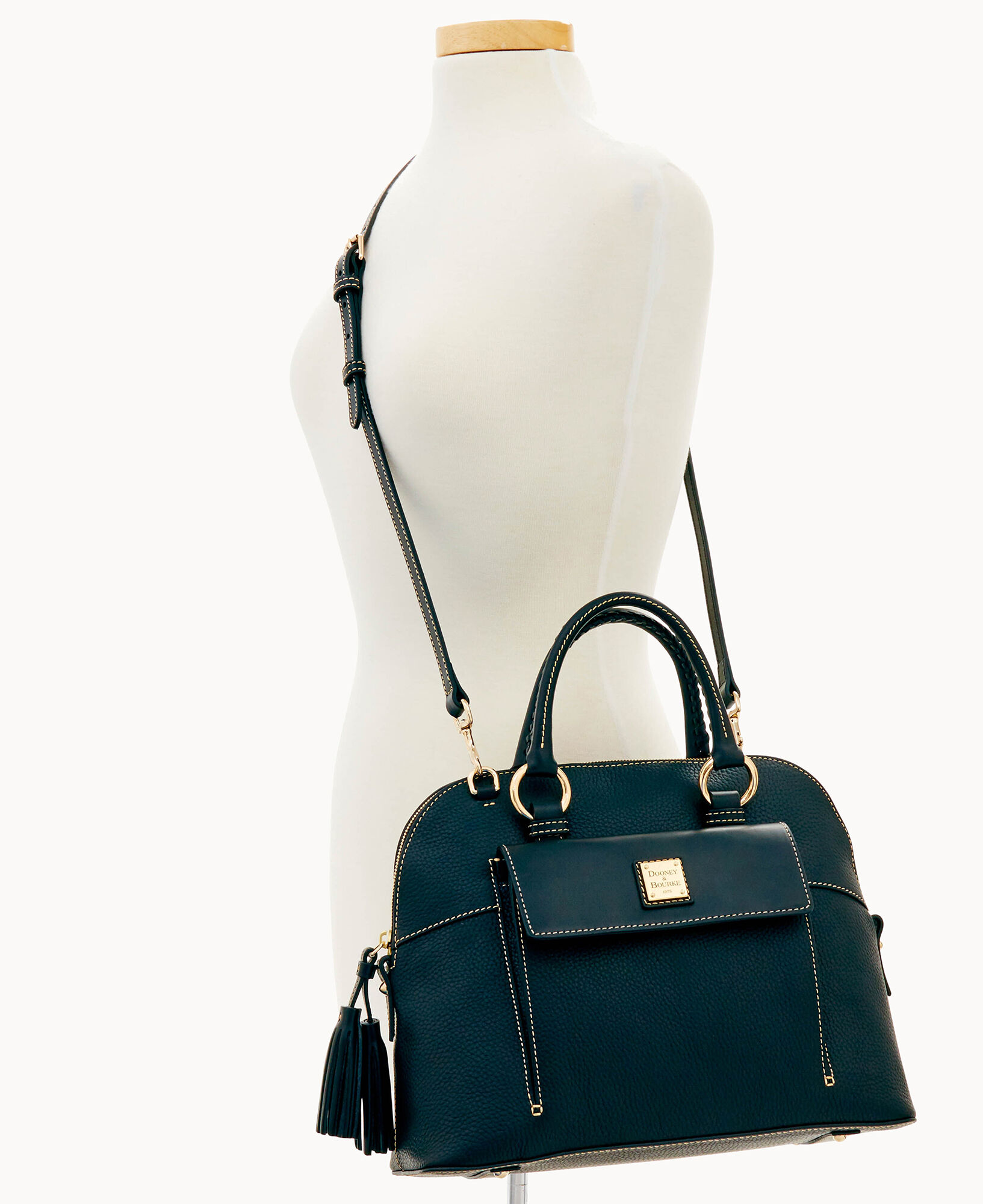 Dooney and bourke grey satchel sale