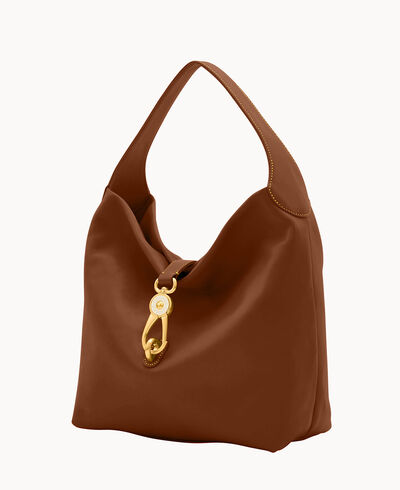 Florentine Logo Lock Shoulder Bag