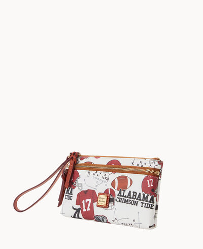 Collegiate University of Alabama Double Zip Wristlet