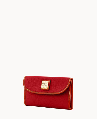 Pebble Grain Continental Clutch