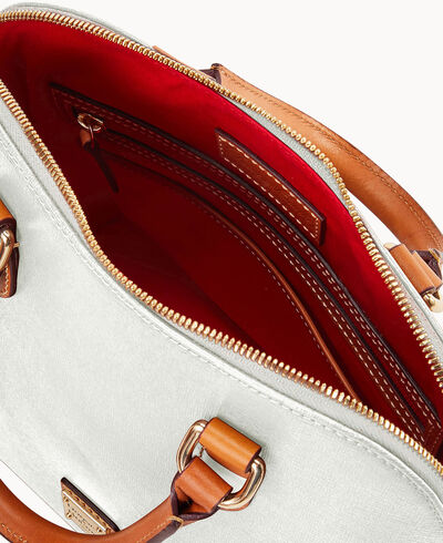 Saffiano Domed Satchel