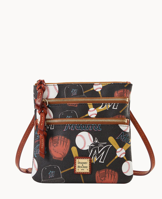 MLB Marlins N S Triple Zip Crossbody