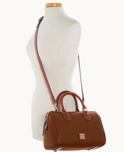 Pebble Grain Barrel Satchel