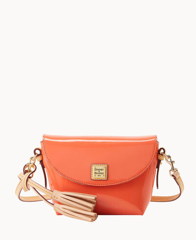 Patent Crossbody Saddle Bag
