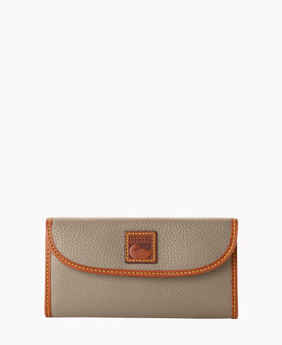 Pebble Grain Continental Clutch