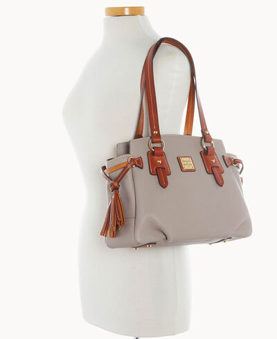 Pebble Grain Small Winged Shopper
