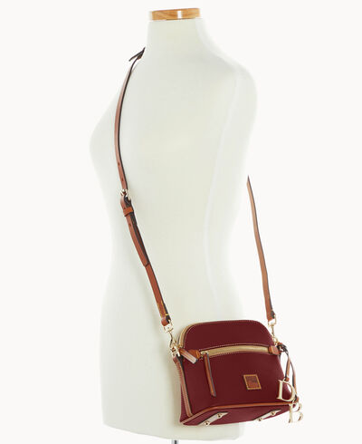 Pebble Grain Domed Crossbody