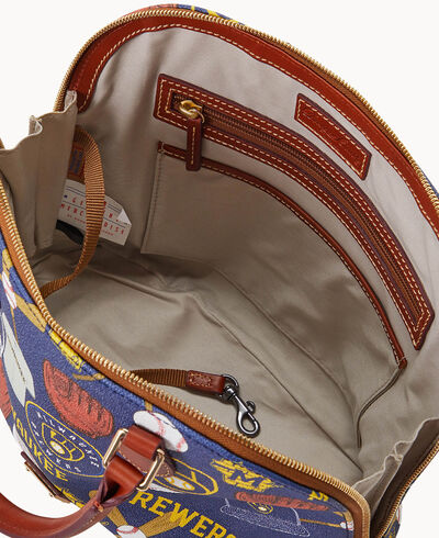 MLB Brewers Zip Zip Satchel