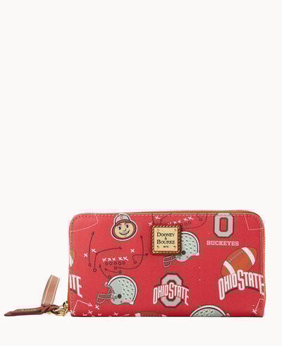 Collegiate Ohio State Large Zip Around Wristlet