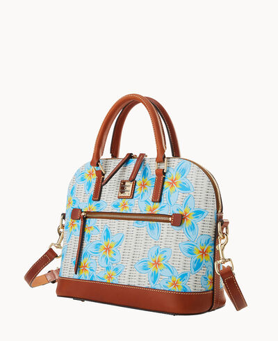Plumeria Domed Satchel