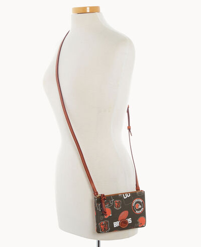 NFL Browns Top Zip Crossbody