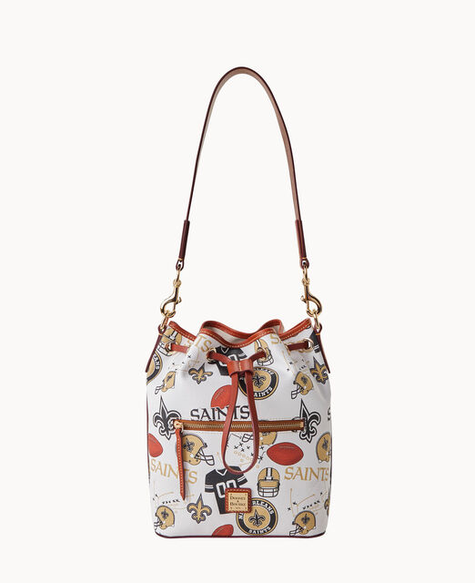 Dooney & Bourke New Orleans Saints Monogram Drawstring Purse