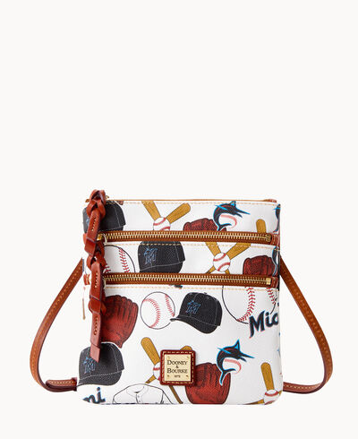 MLB Marlins N S Triple Zip Crossbody