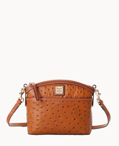 Ostrich Domed Crossbody