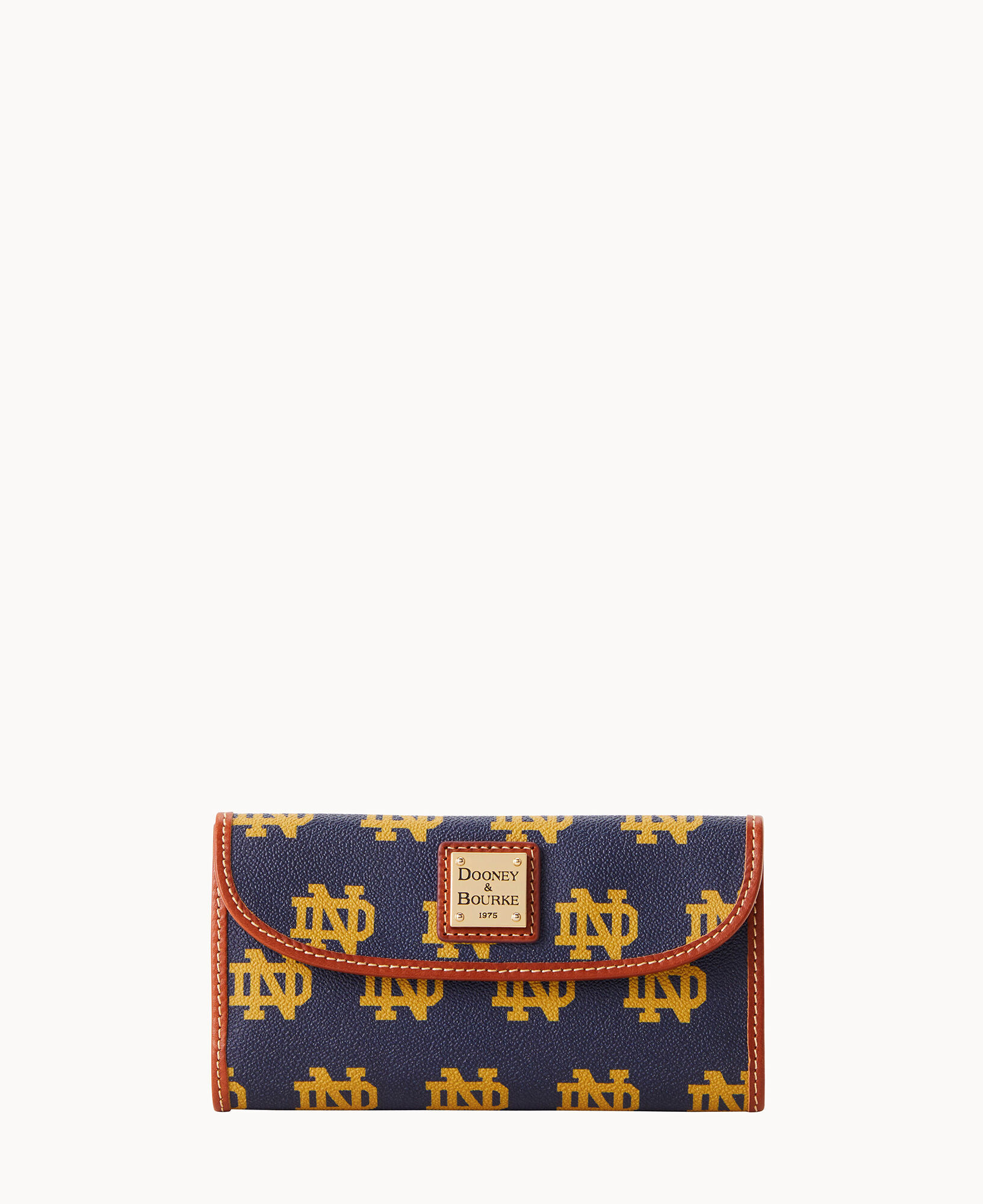 Dooney Bourke Collegiate University of Notre Dame Continental Clutch