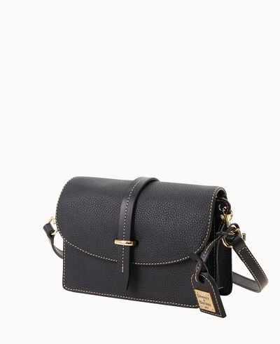 Pebble Grain Small Flap Crossbody