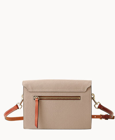 Pebble Grain East West Flap Crossbody