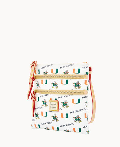 Collegiate University of Miami Triple Zip Crossbody