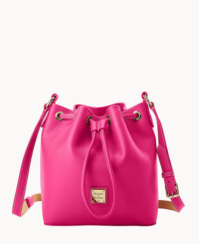 Lucca Leather Crossbody Drawstring