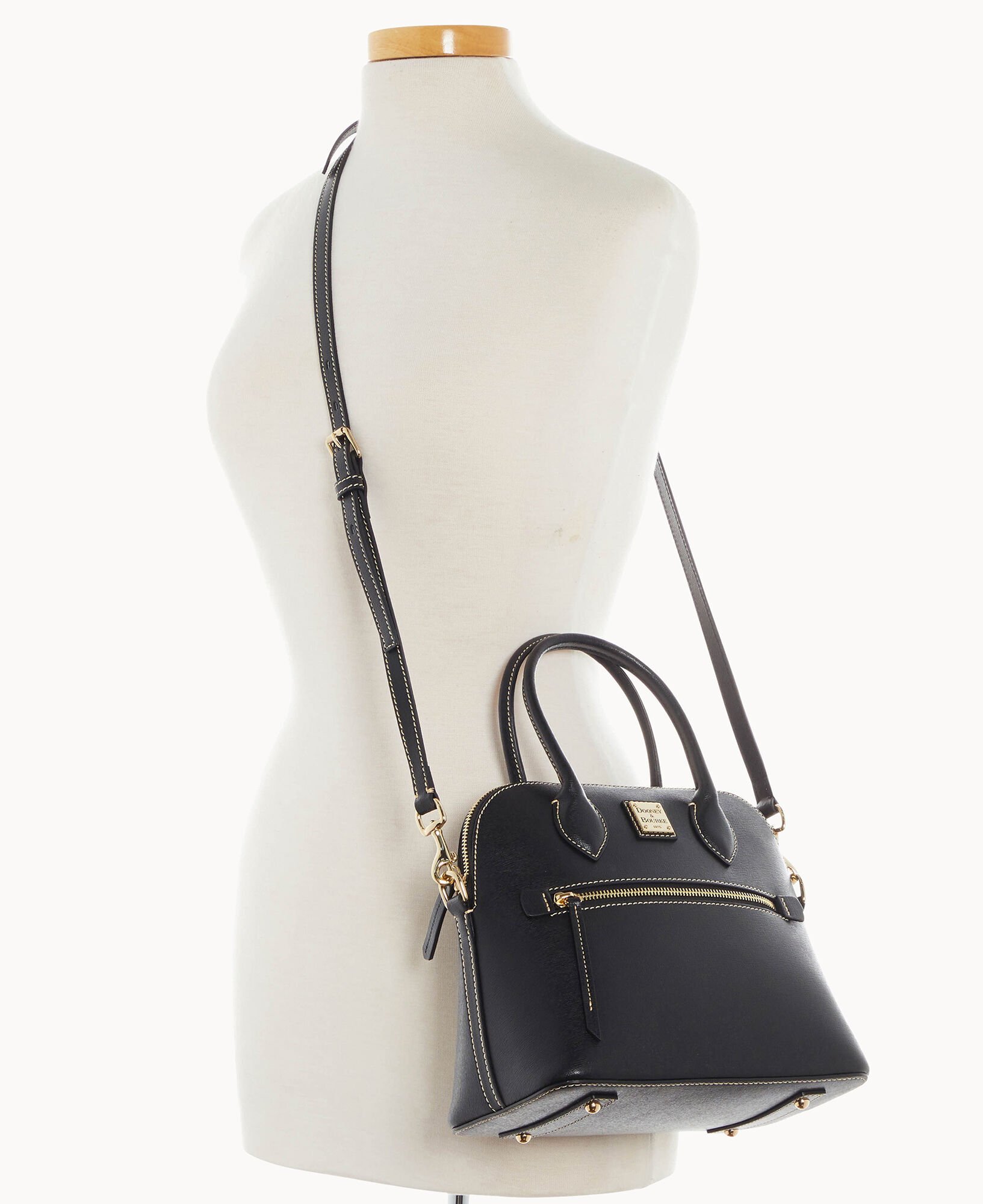 Dooney and bourke shop saffiano domed zip satchel