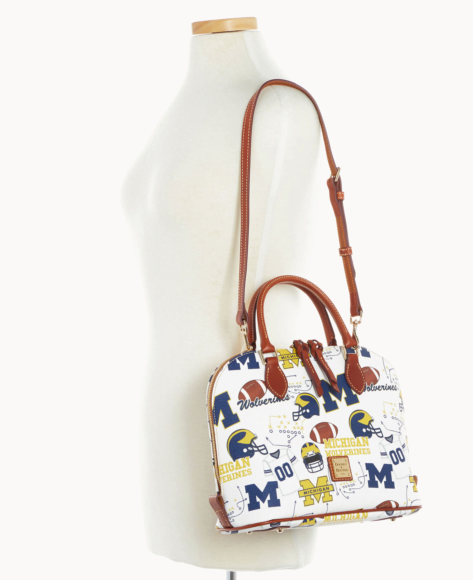 Dooney and bourke michigan state purse hot sale