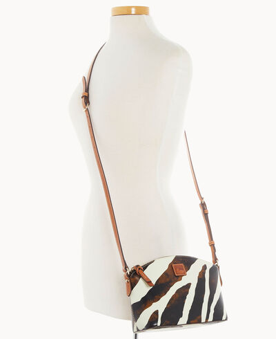 Zebra Leather Suki Crossbody