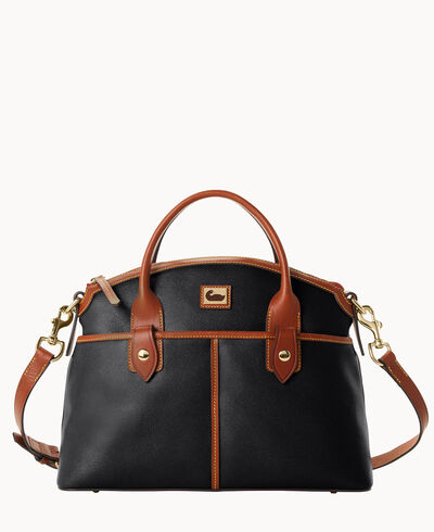 Camden Saffiano Large Domed Satchel