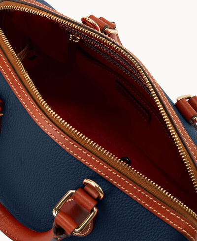 Pebble Grain Barrel Satchel