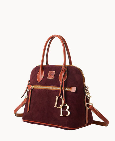 Suede Domed Satchel