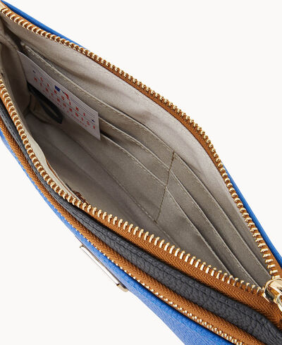MLB Dodgers Double Zip Wristlet