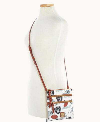 NFL Raiders North South Triple Zip Crossbody