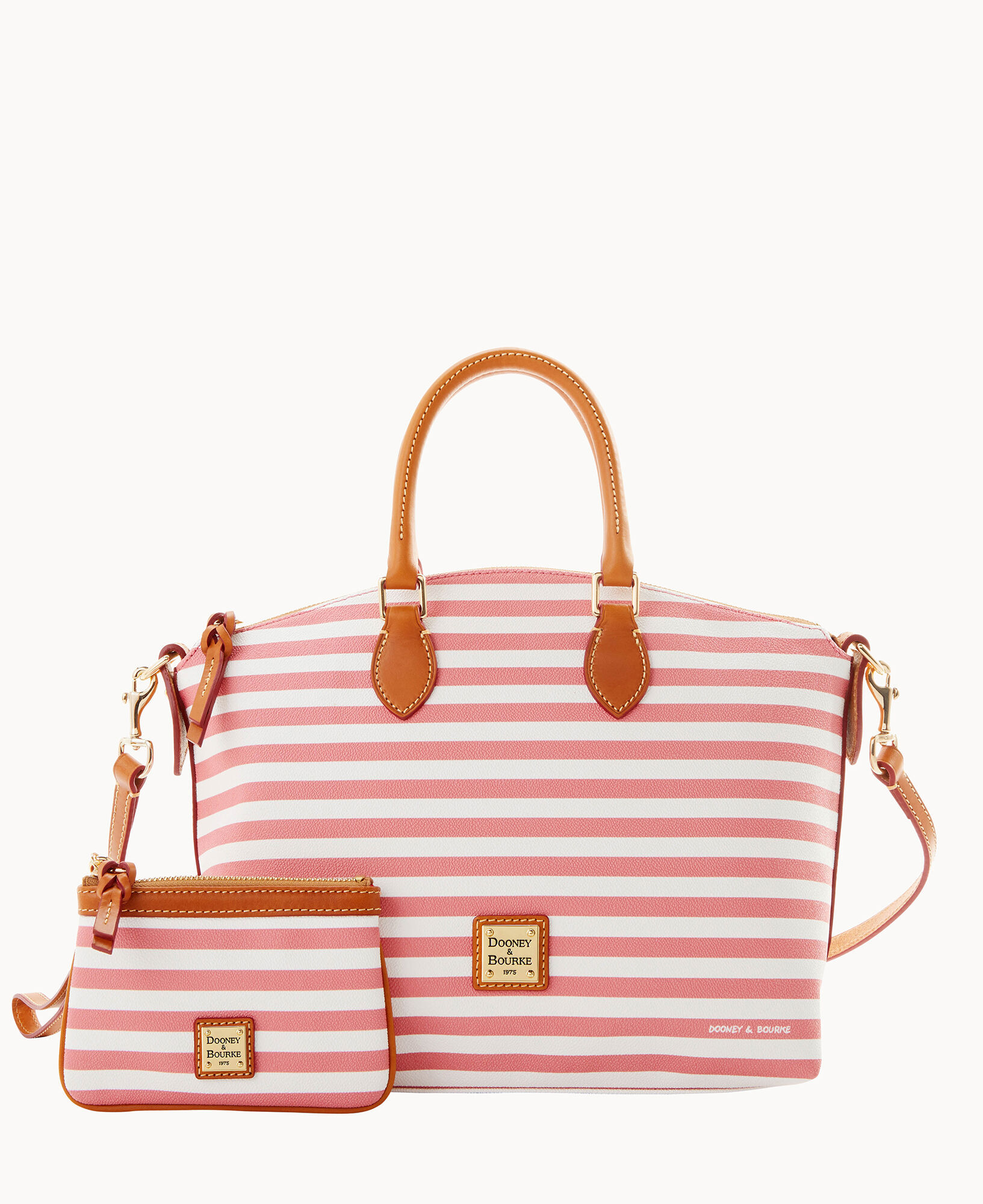 sullivan coated cotton large framed purse